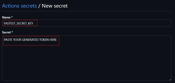 New Secret Fields